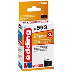 Edding Inkoustová kazeta náhradní Epson 34XL / T3471 kompatibilní Single černá EDD-593 18-593