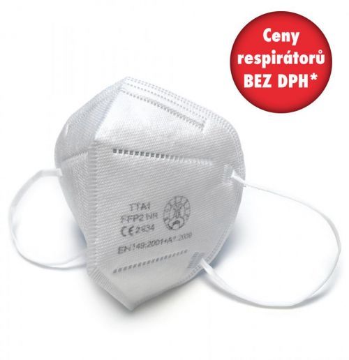 Workshop TTAl FFP2 skládaný bez ventilku Respirátor 25 kusů