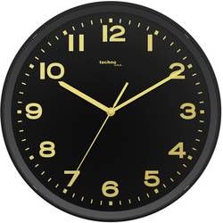 DCF nástěnné hodiny Techno Line WT 8500-1 gold, vnější Ø 30 cm, černá