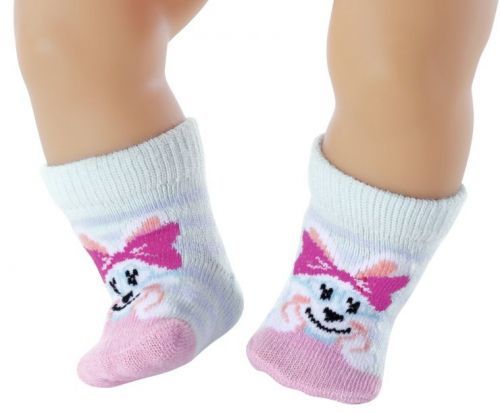 BABY born Ponožky (2 páry) růžové a mentolové, 43 cm