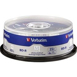 M-DISC Blu-ray XL Rohling 25 GB Verbatim vřeteno, 98909, 25 ks