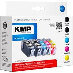 Ink sada náplní do tiskárny KMP C131V 1513,0055, kompatibilní, černá, azurová, purppurová, žlutá