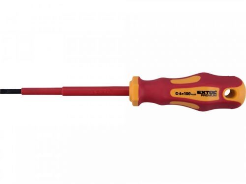 Šroubovák elektrikářský, (-)4x100mm, VDE, CrV EXTOL-PREMIUM