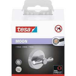 Tesa® MOON šatny háčků z nerezové oceli (d x š x v) 65 x 50 x 35 mm stříbrná MOON tesa Množství: 1 ks