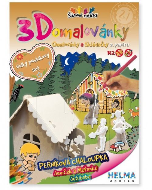 Stil 3D omalovánka A4 - SET Perníková chaloupka 4001319