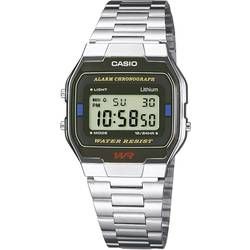 Náramkové hodinky Casio A163WA-1QES, (d x š x v) 36.8 x 33 x 9.1 mm, stříbrná