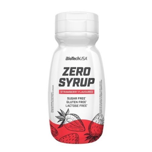 BioTech Zero Syrup 320 ml jahoda