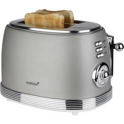 Topinkovač funkce toastování, s funkcí ohřívání pečiva Korona Retro, šedá