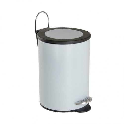 Sadena KOŠ S NÁŠLAPNÝM PEDÁLEM, 3 l - černá, světle modrá