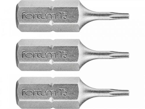 Hrot TORX, sada 3ks, T 8x25mm, S2 FORTUM