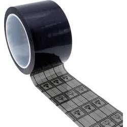 ESD lepicí páska Quadrios 2010EC133, (d x š) 33 m x 50 mm, 1 ks, černá, transparentní