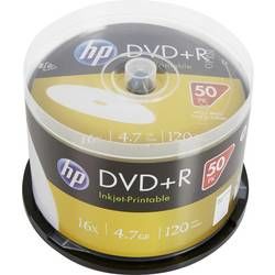 DVD+R 4.7 GB HP DRE00026WIP, s potiskem, 50 ks, vřeteno