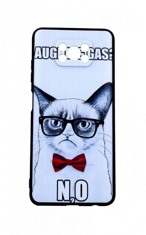 Kryt TopQ Xiaomi Poco X3 3D silikon Grumpy Cat 56050