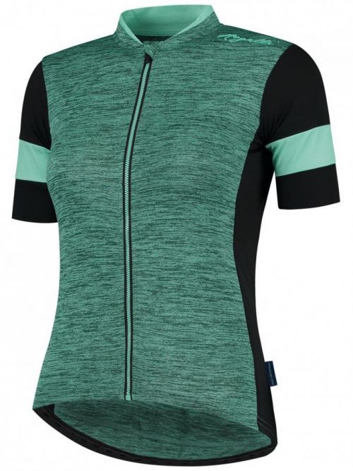 CHARM 2.0, dámský cyklistický dres kr. rukáv, černá-tyrkysová XL