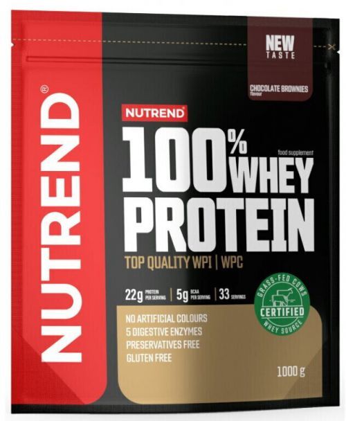 NUTREND 100% Whey Protein 1000 g Chocolate Brownies