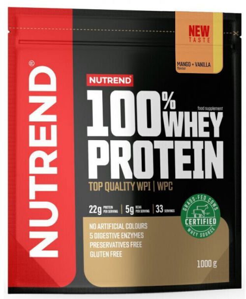 NUTREND 100% Whey Protein 1000 g Mango/Vanilla