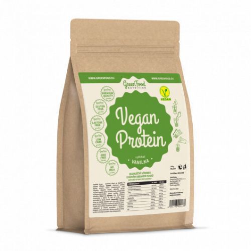 GreenFood Nutrition GF Vegan protein příchuť vanilka 750 g