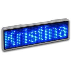 LED štítek se jménem Sertronics 125909 125909, 44 x 11 pix, (š x v x h) 93 x 30 x 6 mm, modrá