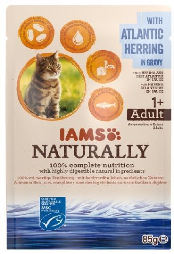 IAMS cat kapsa NATURALLY  ATLANTIC/herring - 85g