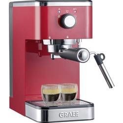 Pákový kávovar Graef Salita, 1400 W, červená