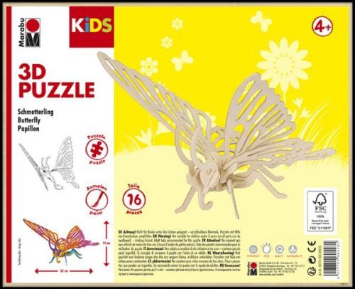 Marabu KiDS 3D Puzzle - Butterfly