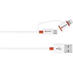 IPod/iPhone/iPad Pro/iPad USB kabel Skross 2700200-E, 1.00 m, bílá