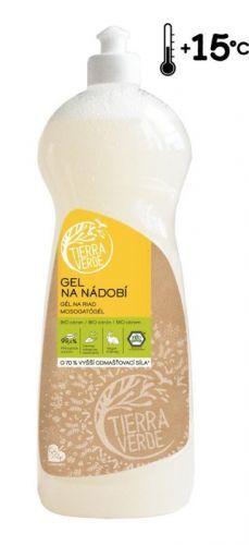 Tierra Verde Gel na nádobí s BIO citronovou silicí (1 l)