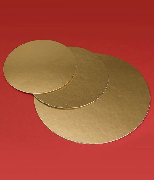 Papírový podnos na dort zlatý 32cm - Modecor