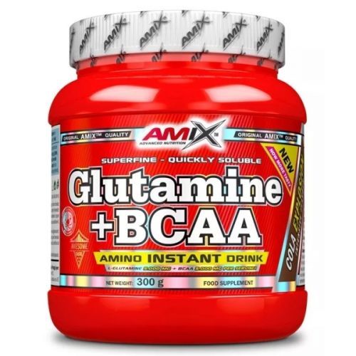Amix L-Glutamine + BCAA Powder 300 g cola