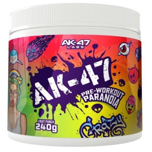 AK47 Labs Pre-Workout Paranoia 240 g ovocný punč