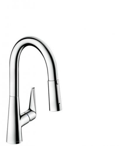 Dřezová baterie Hansgrohe Talis s vytahovací sprškou, 2 proudy chrom 73850000