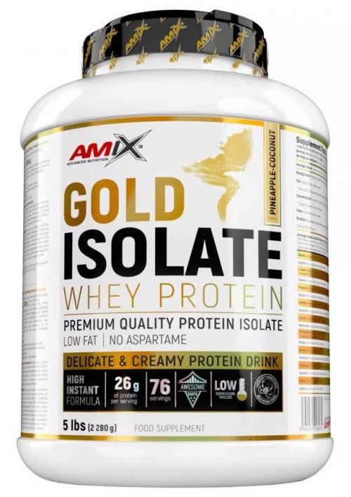 Amix Gold Whey Protein Isolate, Ananas-Kokosový džus 2280g