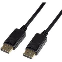 DisplayPort kabel LogiLink [1x zástrčka DisplayPort - 1x zástrčka DisplayPort] černá 5.00 m