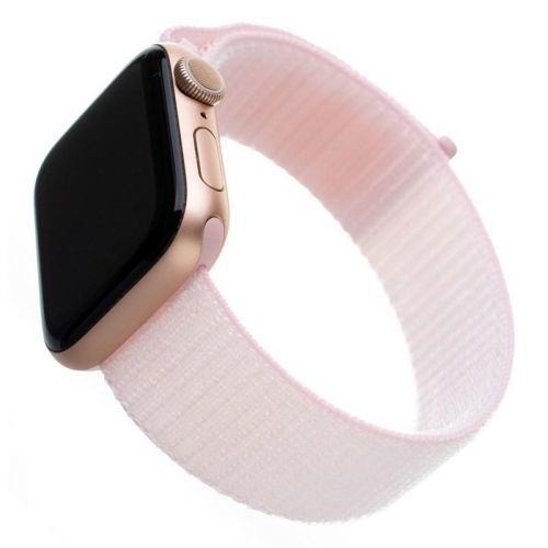 FIXED Nylon Strap na Apple Watch 38 mm/40 mm růžový (FIXNST-436-PI)