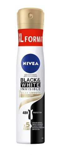 Nivea Antiperspirant ve spreji Black & White Invisible Silky Smooth (Anti-perspirant) 200 ml