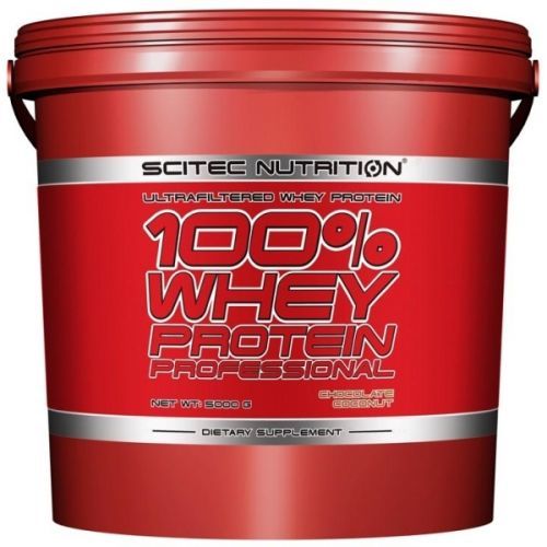 Scitec 100% Whey Protein Professional 5000 g bílá čokoláda - jahoda