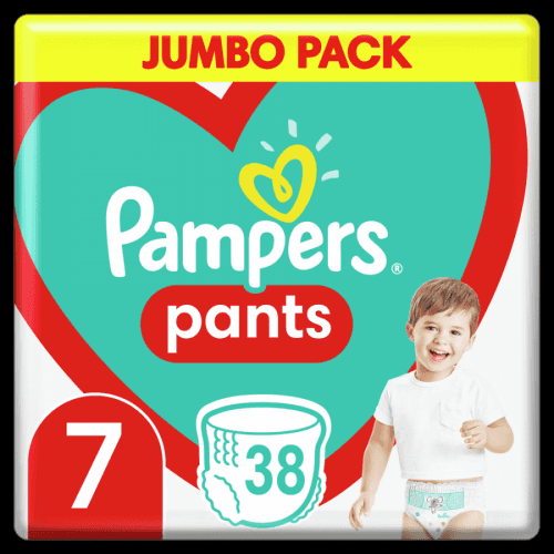 Pampers Plenkové Kalhotky Pants Velikost 7, 38 ks, 17kg+