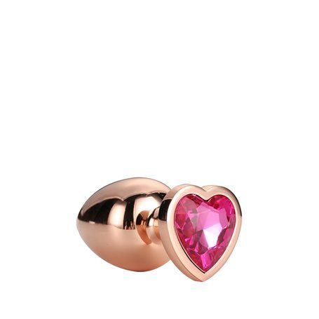 Anální šperk Dream Toys GLEAMING LOVE ROSE GOLD PLUG small Dream Toys