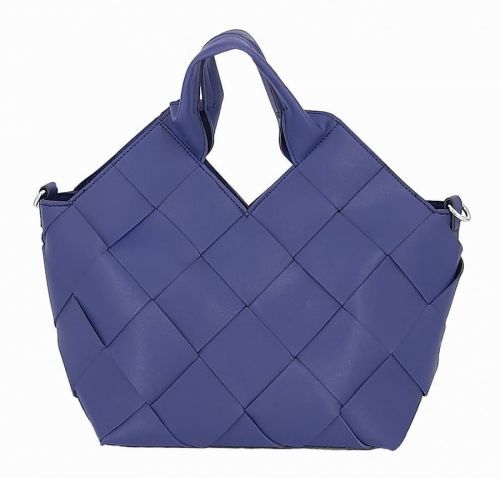 Designová modrá kabelka s kosmetickou taškou