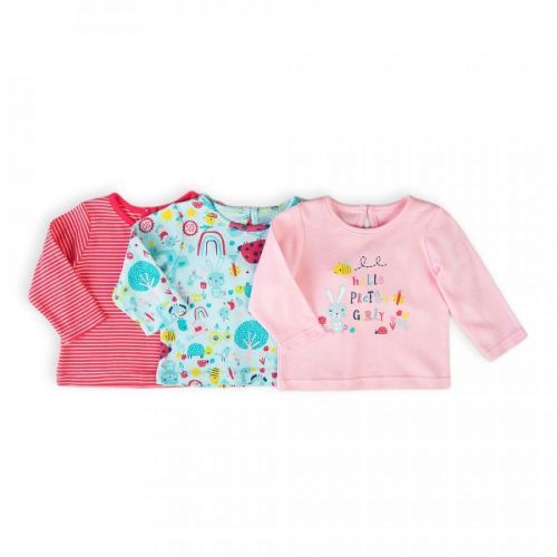 Minoti Tričko kojenecké s dlouhým rukávem 3pack, Minoti, Ladybug 4, holka