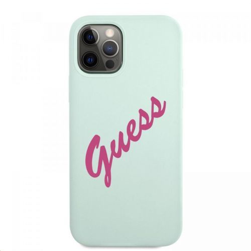 Ochranný kryt pro iPhone 12 Pro MAX - Guess, Vintage Fuschia GUHCP12LLSVSBF