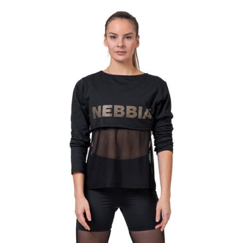 Nebbia Intense Mesh Tričko 805 černé XS