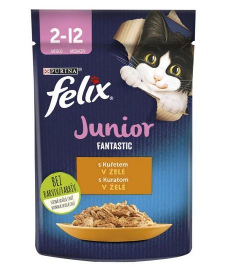 Felix Fantastic Junior s kuřetem v želé 85g