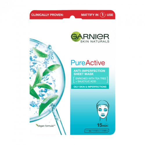 GARNIER PURE ACTIVE TEXTILNÍ MASKA PROTI NEDOKONALOSTEM