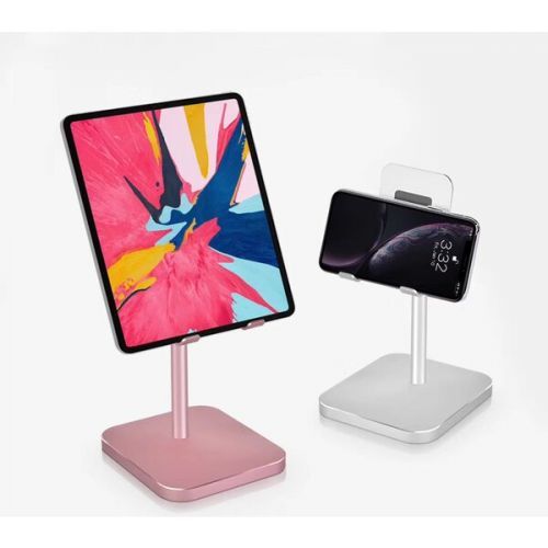 COTEetCI SD-18 hliníkový podstavec pro mobilní telefony/tablety stříbrný