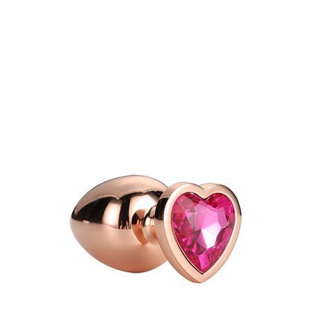 Anální šperk Dream Toys GLEAMING LOVE ROSE GOLD PLUG medium Dream Toys
