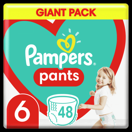Pampers Plenkové Kalhotky Pants Velikost 6, 48 ks, 15kg+