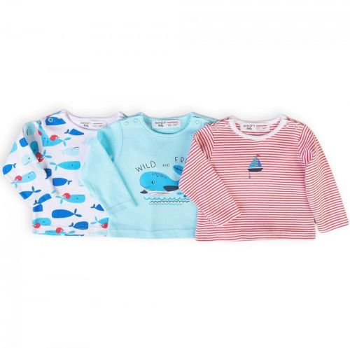 Minoti Tričko kojenecké s dlouhým rukávem 3pack, Minoti, Ship 8, kluk