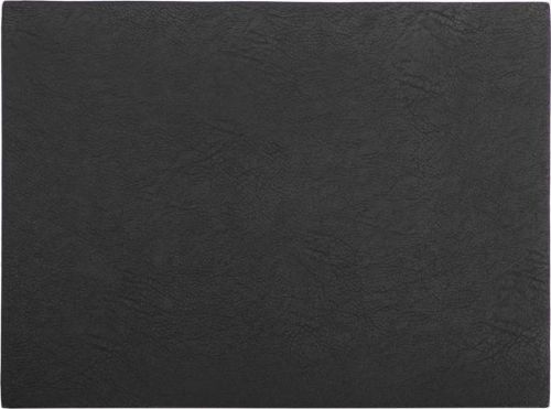 Černé prostírání z imitace kůže ZicZac Troja Rectangle, 33 x 45 cm
