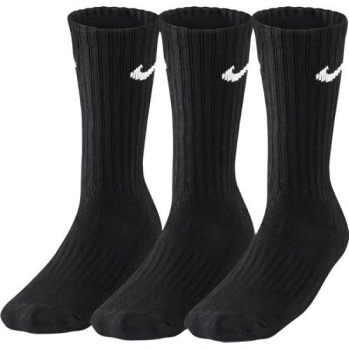 Ponožky Nike 3PPK Value Cotton Crew 001 Black/White S 34-38